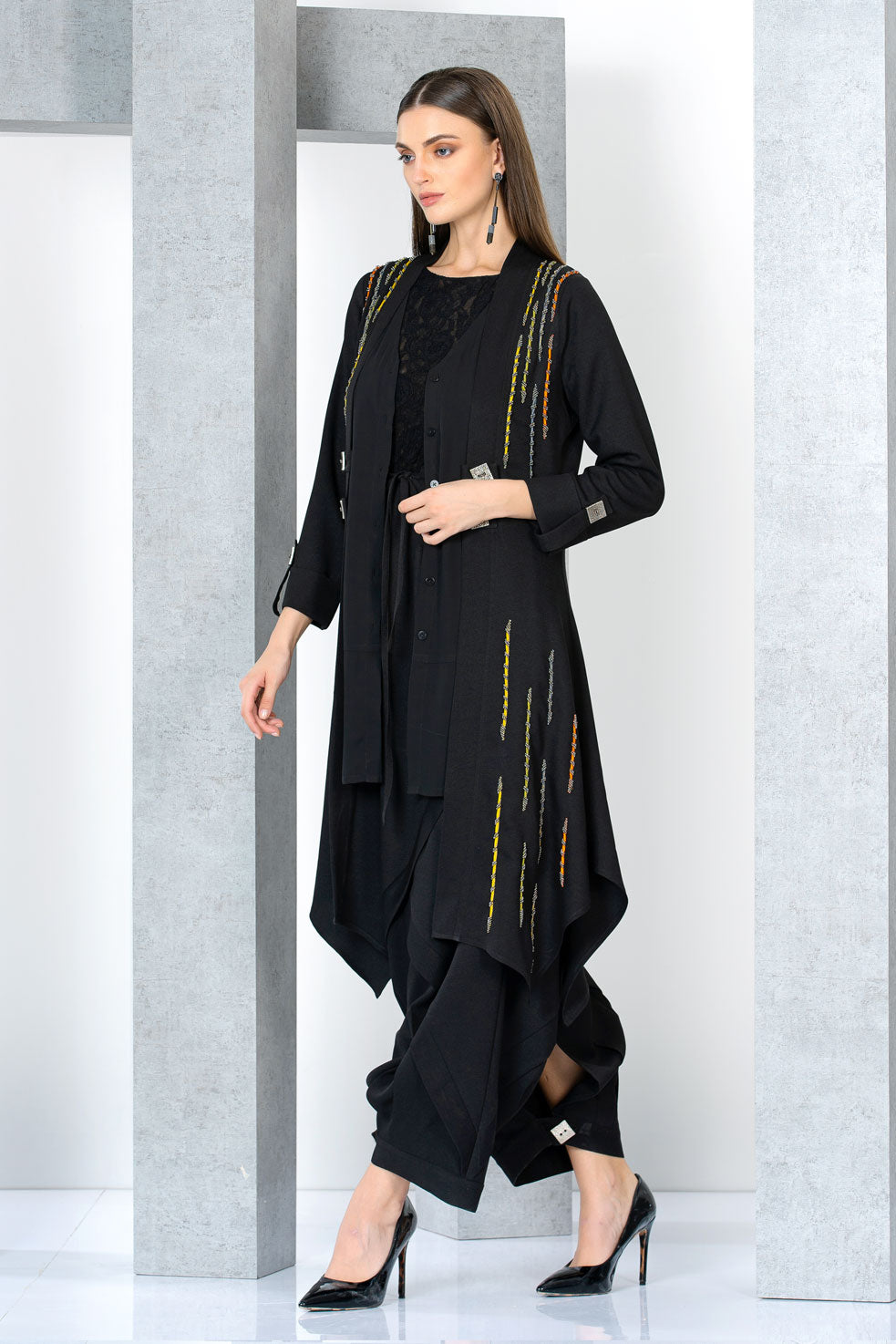 שמלת סרפן חצאית-מכנס עליונית סיגל