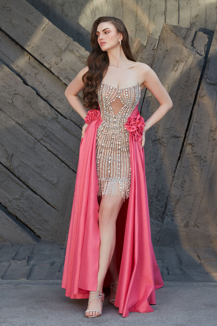Valentina Charm Embellished Evening Gown