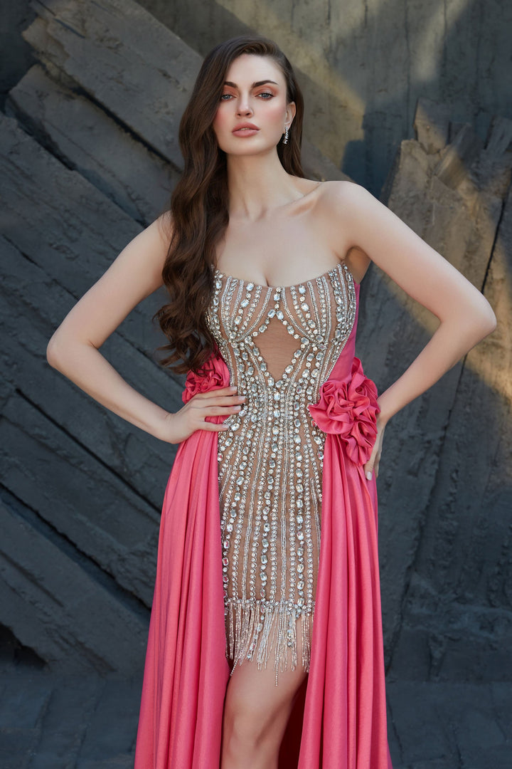 Valentina Charm Embellished Evening Gown