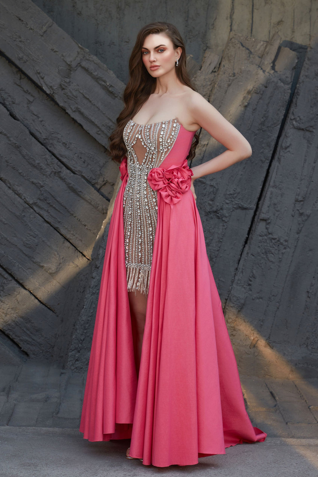 Valentina Charm Embellished Evening Gown