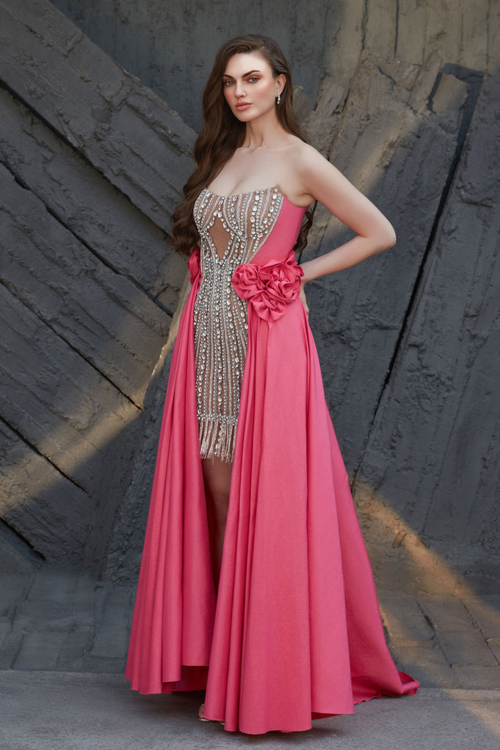 Valentina Charm Embellished Evening Gown